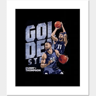 Steph Curry Klay Thompson en State Duo Posters and Art